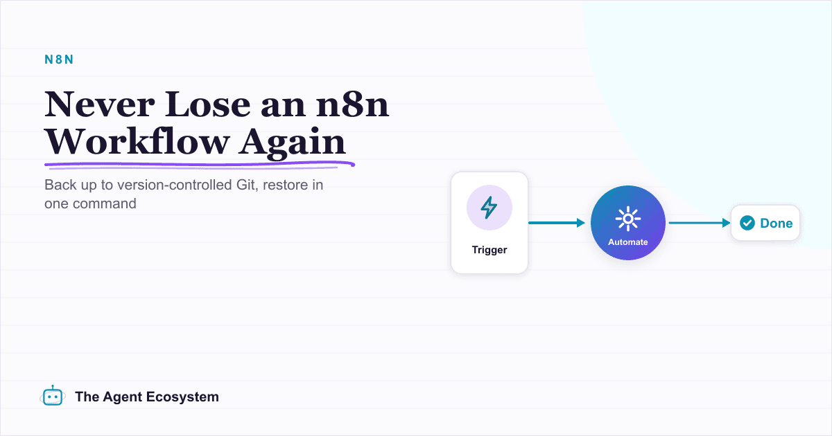 How to Back Up and Version Your n8n Workflows With Git